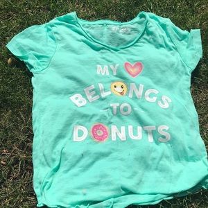 My Heart Belongs To Donuts Girls Tee